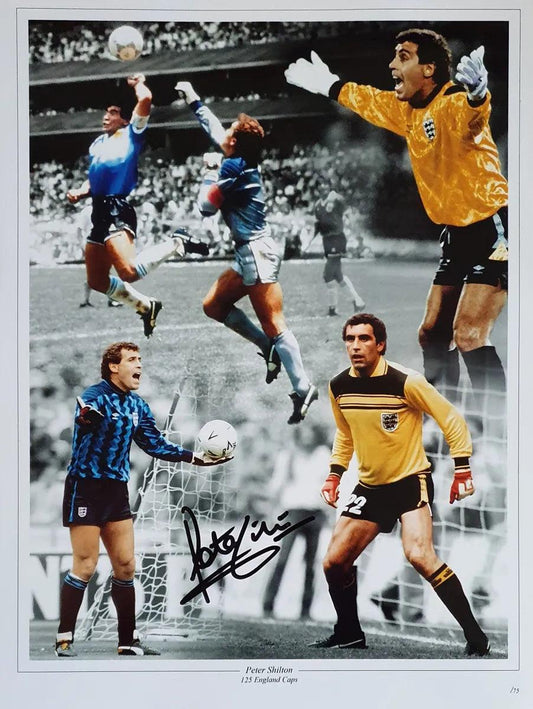 Peter Shilton Signed England Photo. - Darling Picture Framing