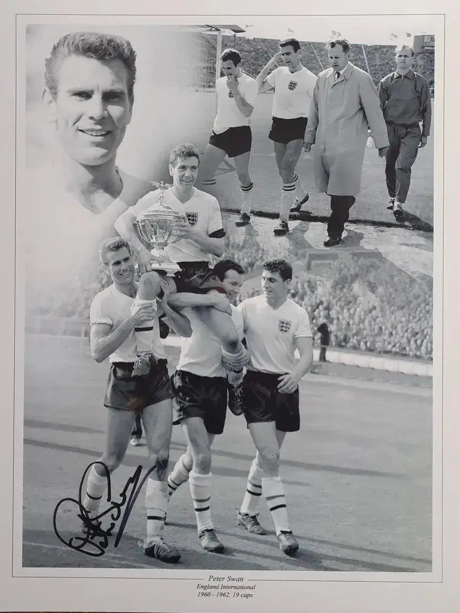 Peter Swan Signed England Photo with COA - Darling Picture Framing