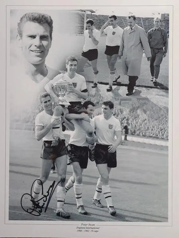 Peter Swan Signed England Photo with COA - Darling Picture Framing