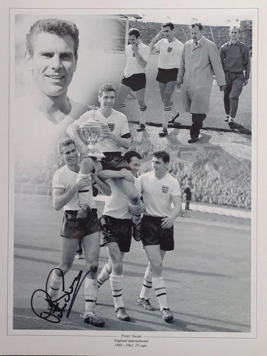 Peter Swan Signed England Photo. - Darling Picture Framing