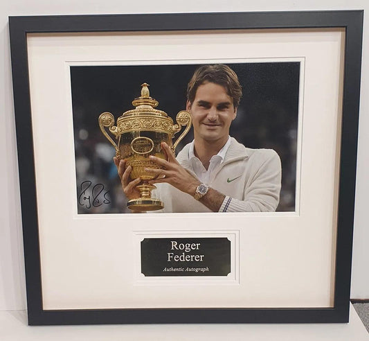 Roger Federer Signed Photo Framed. - Darling Picture Framing