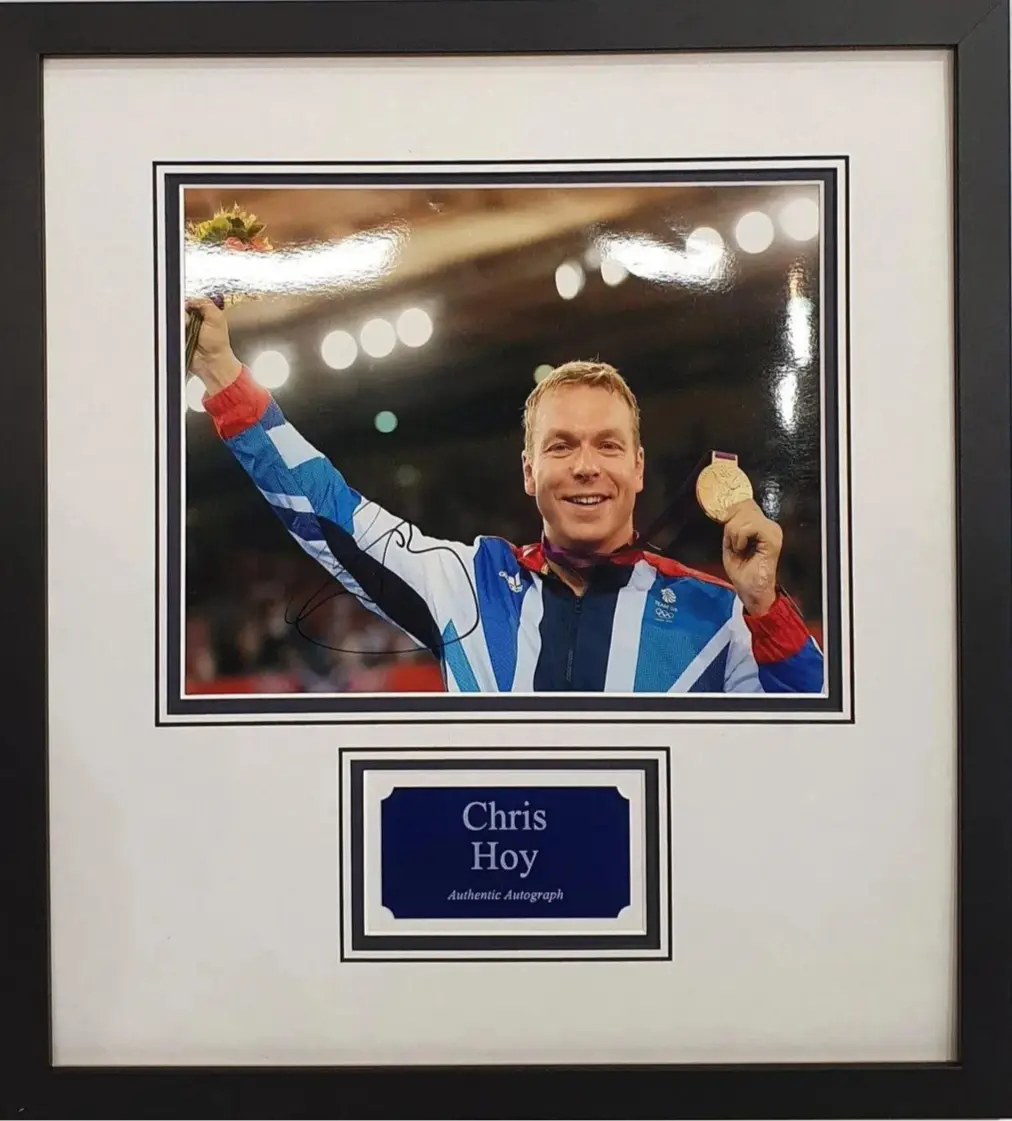 Sir Chris Hoy Signed Photo Framed. - Darling Picture Framing