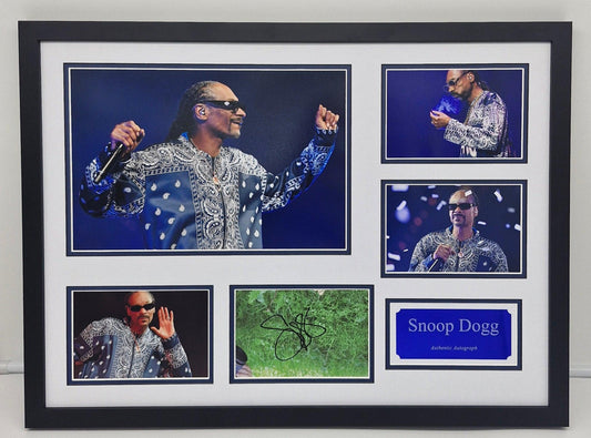 Snoop Dogg Signed Grass Card Framed. - Darling Picture Framing