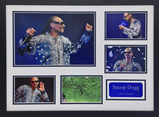 Snoop Dogg Signed Grass Card - Framed with COA - Darling Picture Framing