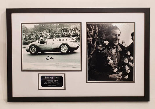 Stirling Moss Signed Photo Framed. - Darling Picture Framing