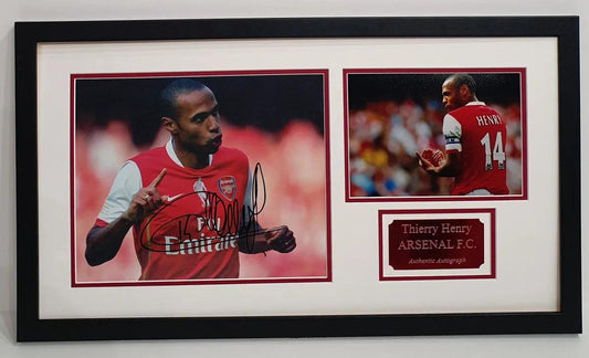 Thierry Henry Signed Arsenal Photo Framed. - Darling Picture Framing