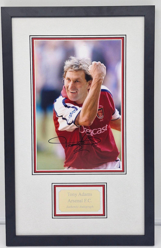 Tony Adams Signed Arsenal Photo Framed. - Darling Picture Framing