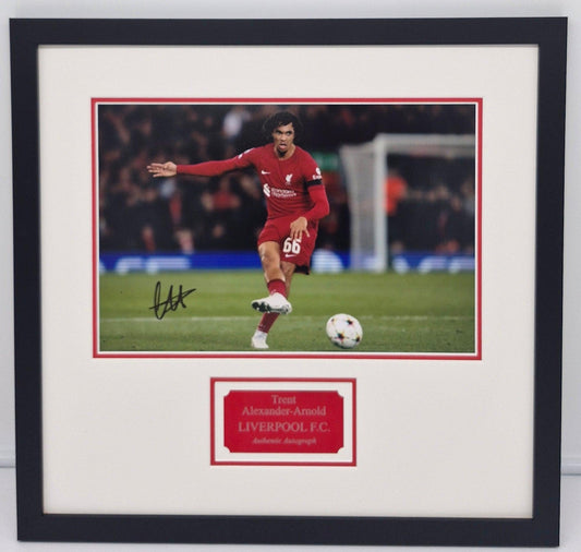Trent Alexander-Arnold Signed Liverpool Photo Framed. - Darling Picture Framing