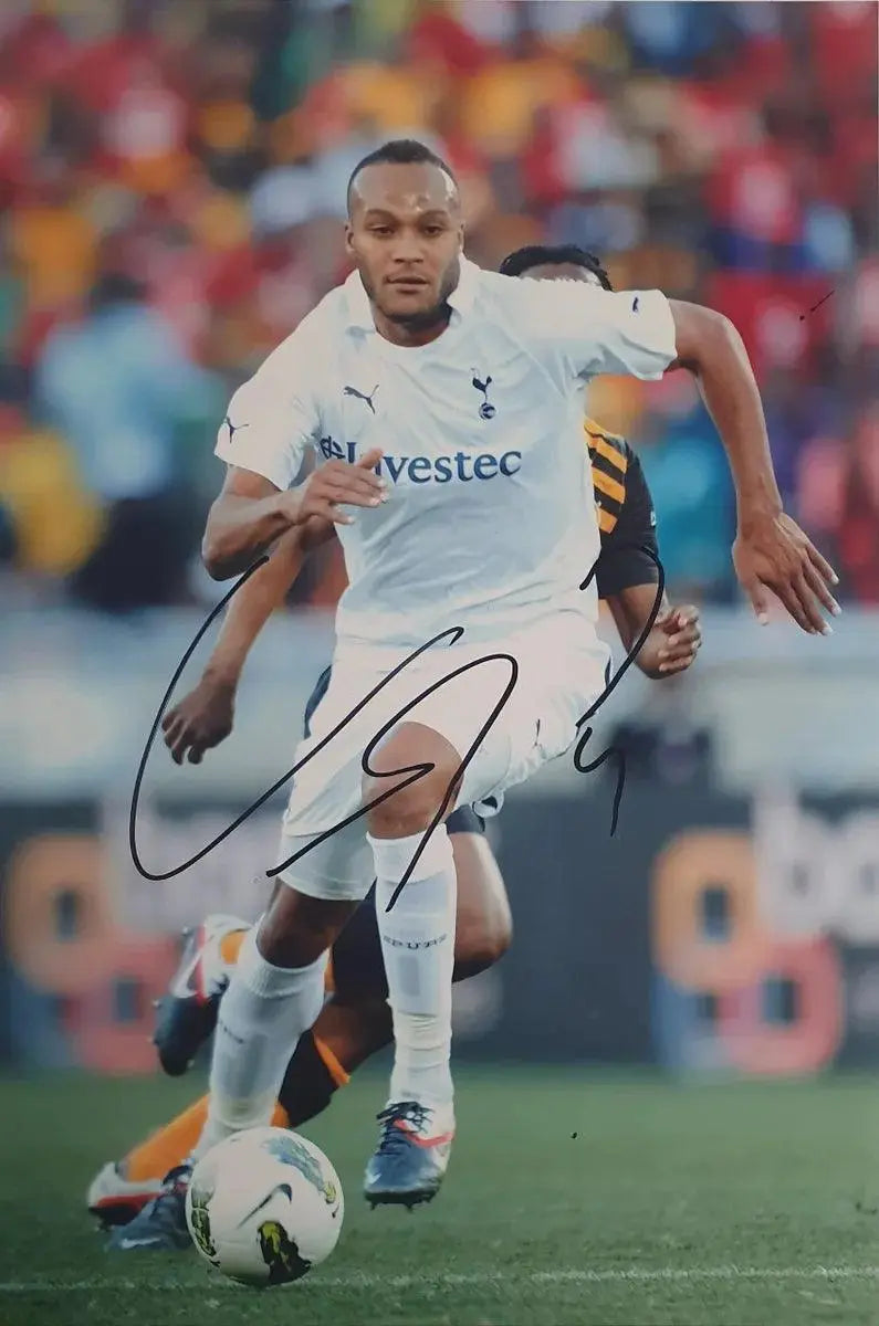 Younes Kaboul Signed Spurs Photo with COA - Darling Picture Framing